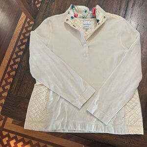 Tommy Bahama Ivory Pullover with Floral Lining